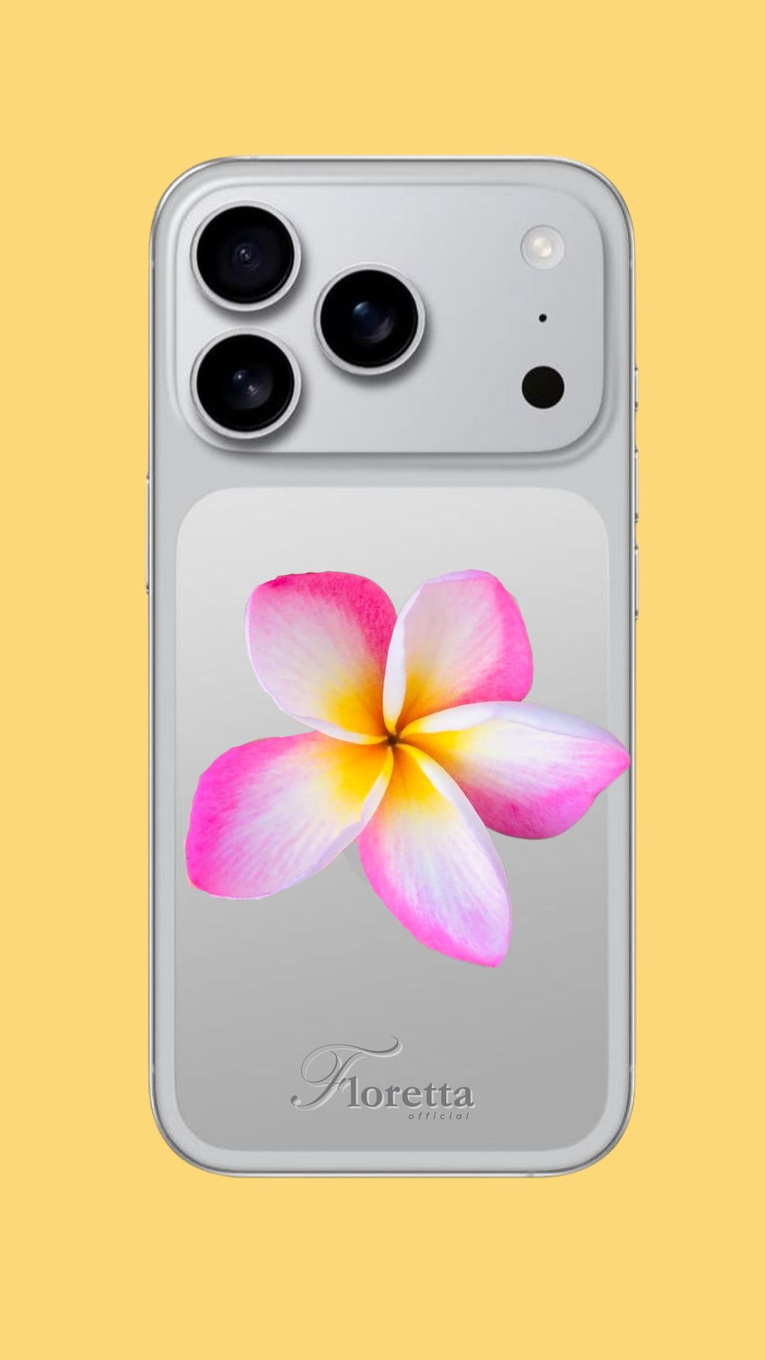 ดอกลีลาวดีสีชมพูขาว phone grip