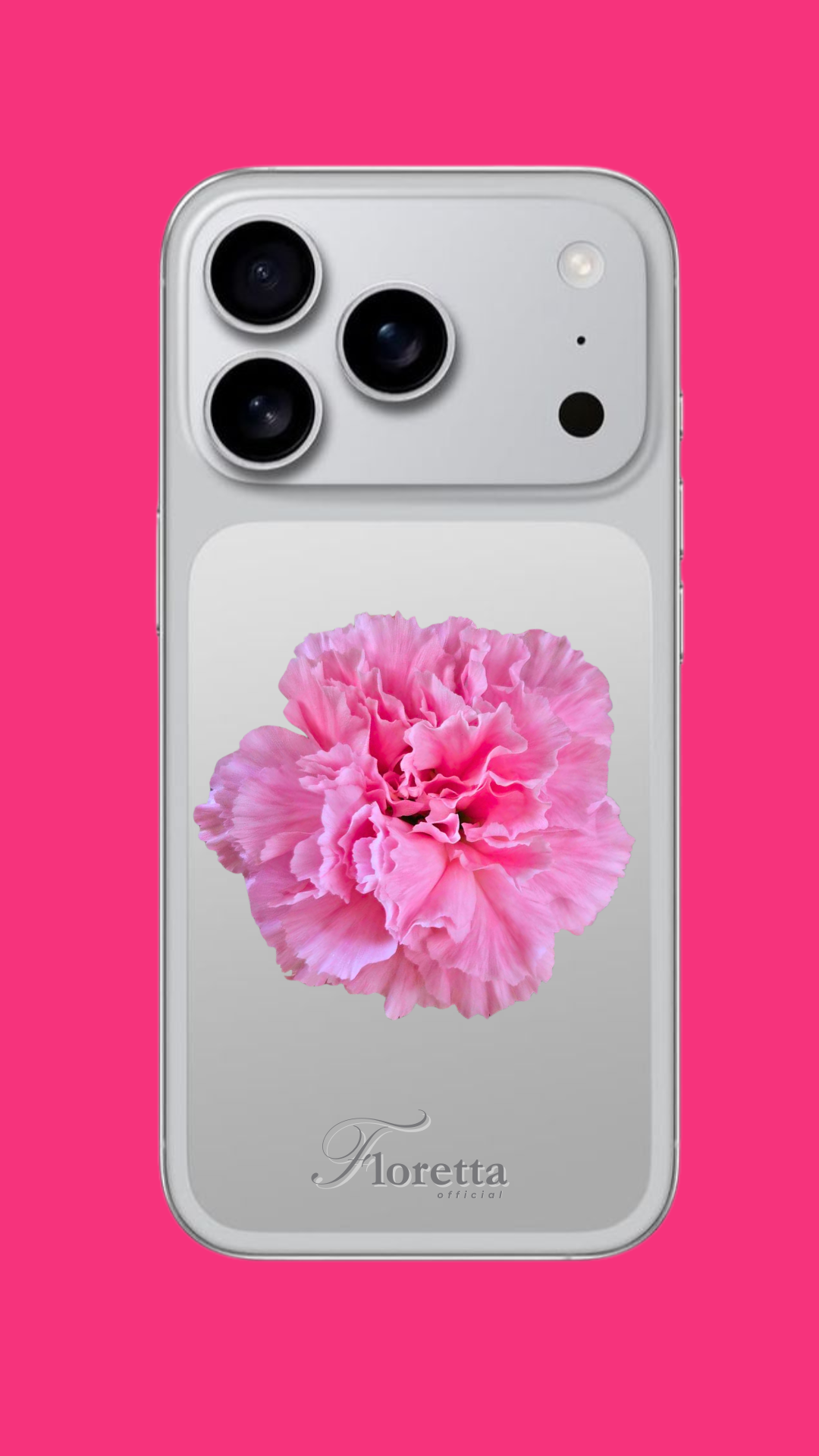 ดอกคาร์เนชั่นสีชมพู phone grip
